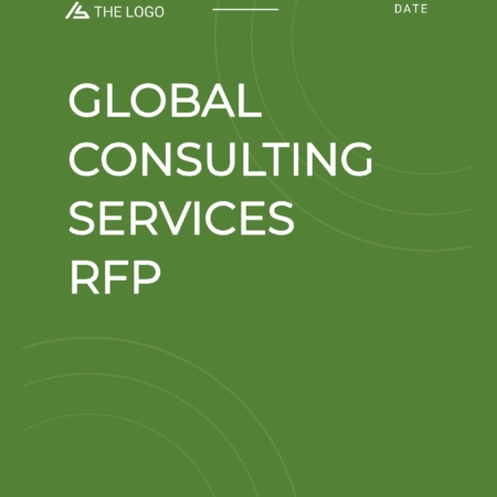 Global Consulting RFP Cover Page Template