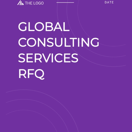 Global Consulting Services RFQ Cover Page Template