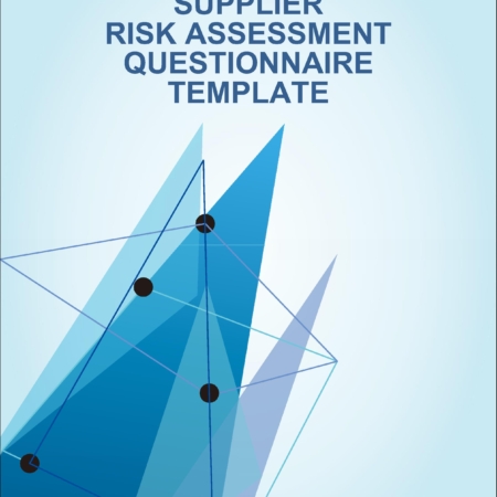 Supplier Risk Assessment Questionnaire Cover Page